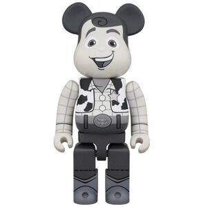 Toy Story Woody Black & White Version Bearbrick 1000% by Medicom